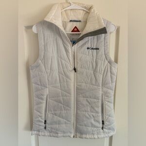 Columbia White Omni-Heat Jacket Vest